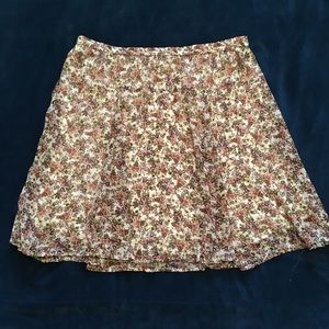 Floral a line skirt